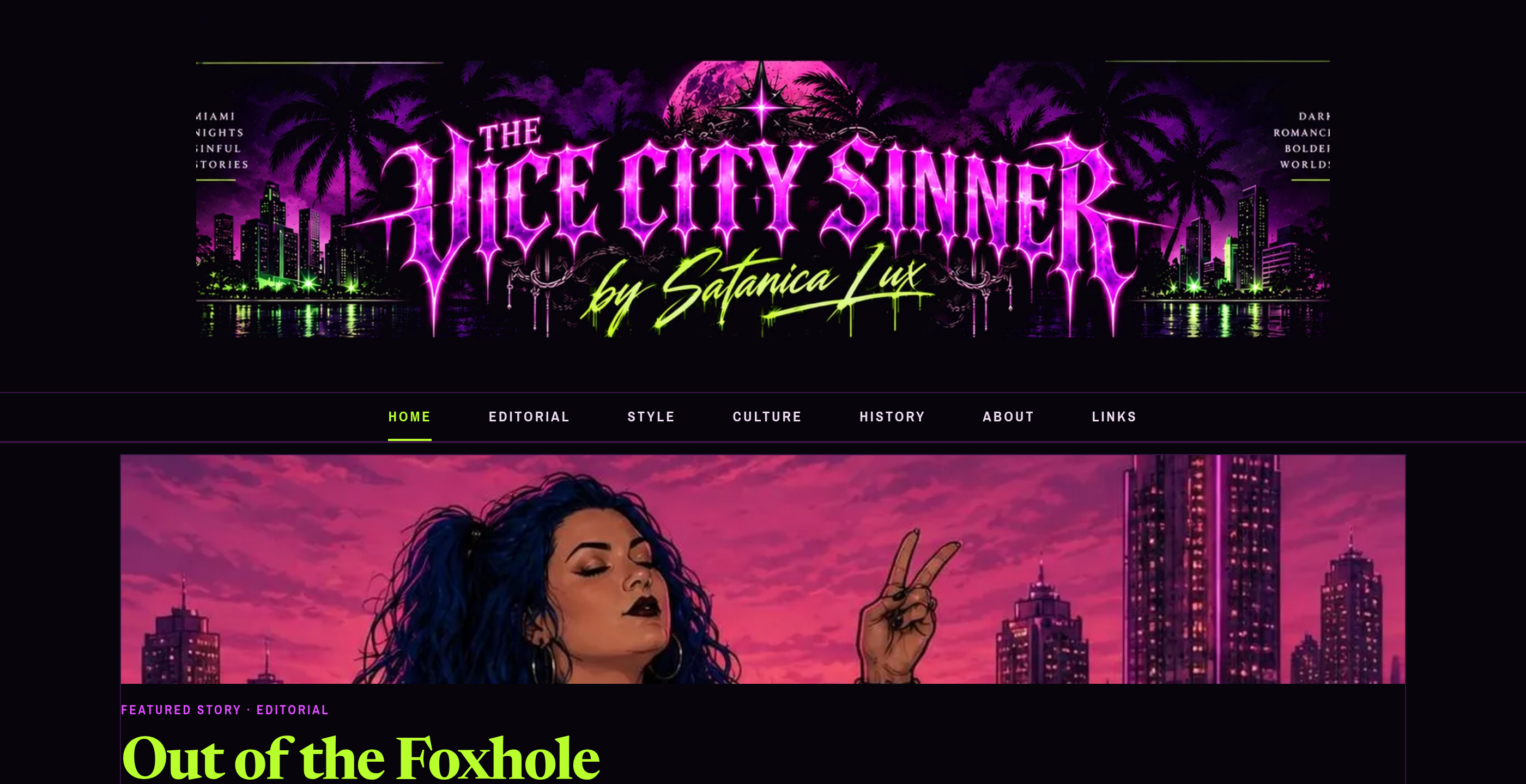 The Vice City Sinner homepage